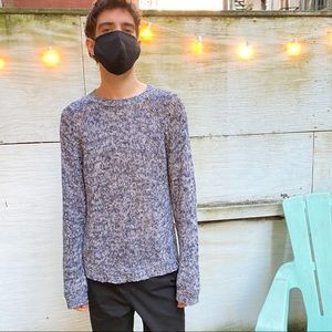 Adolfo Dominguez Men’s Blue Knit Sweater